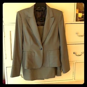 Grey skirt suit **slight discoloration @ waistline